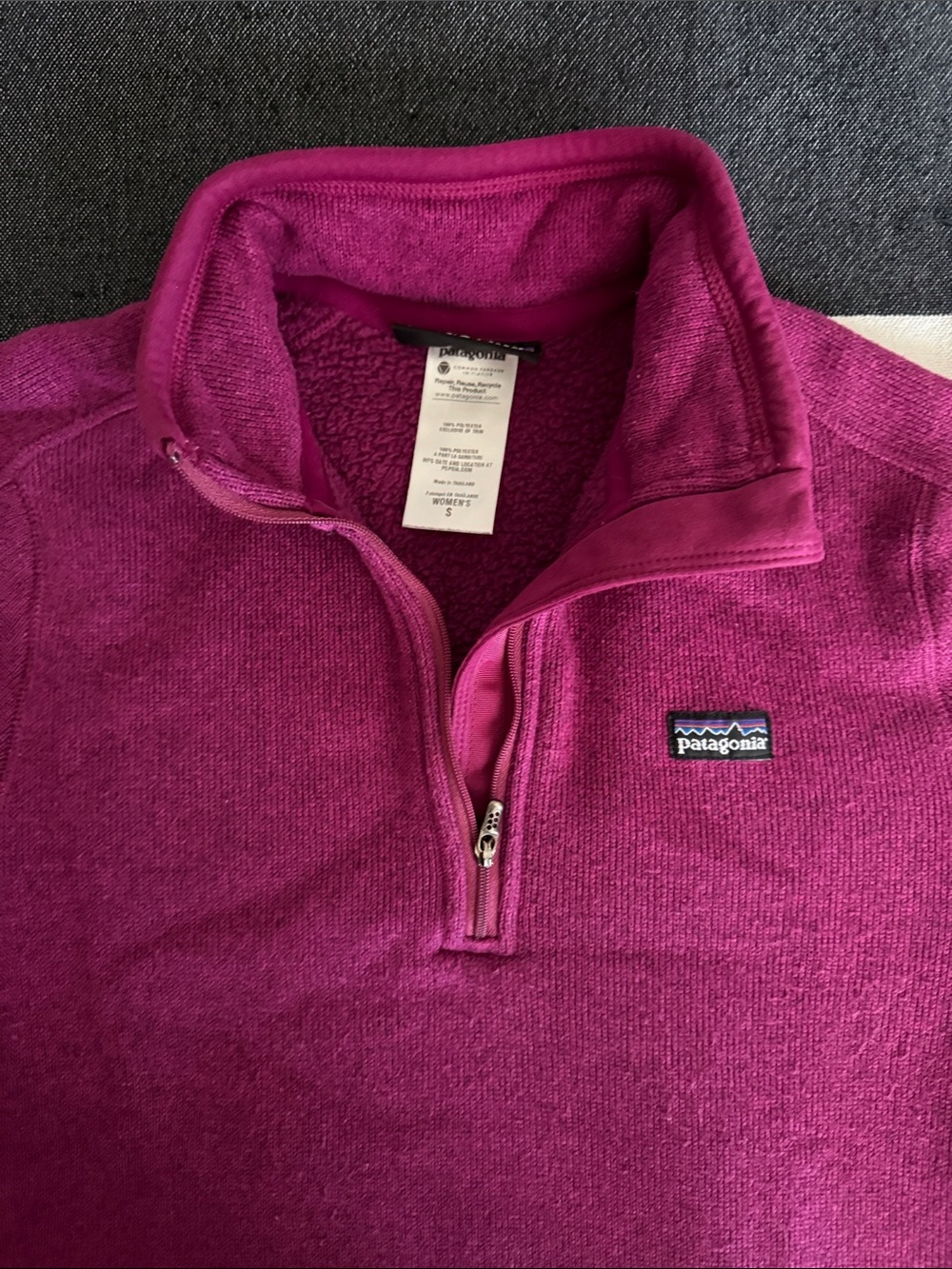 Patagonia Women's Half-Zip Sweater - Magenta Pink